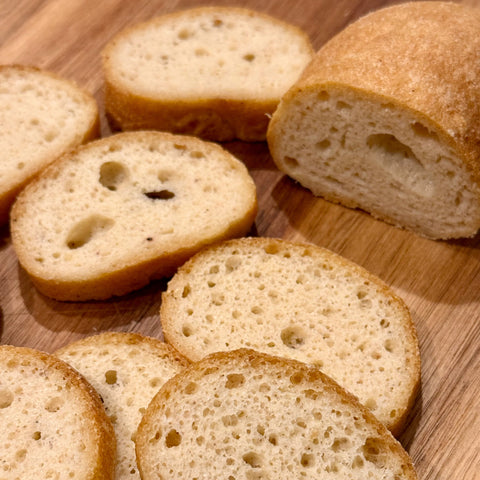 Mini baguettes au levain sans gluten